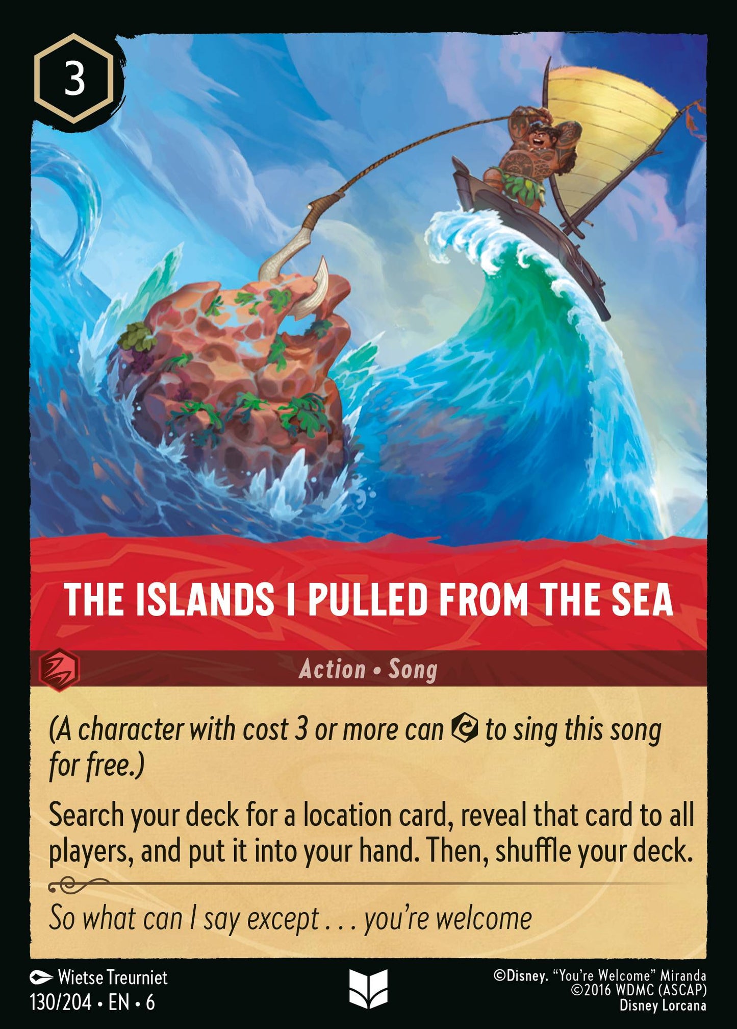 The Islands I Pulled From The Sea - Uncommon Lorcana Card