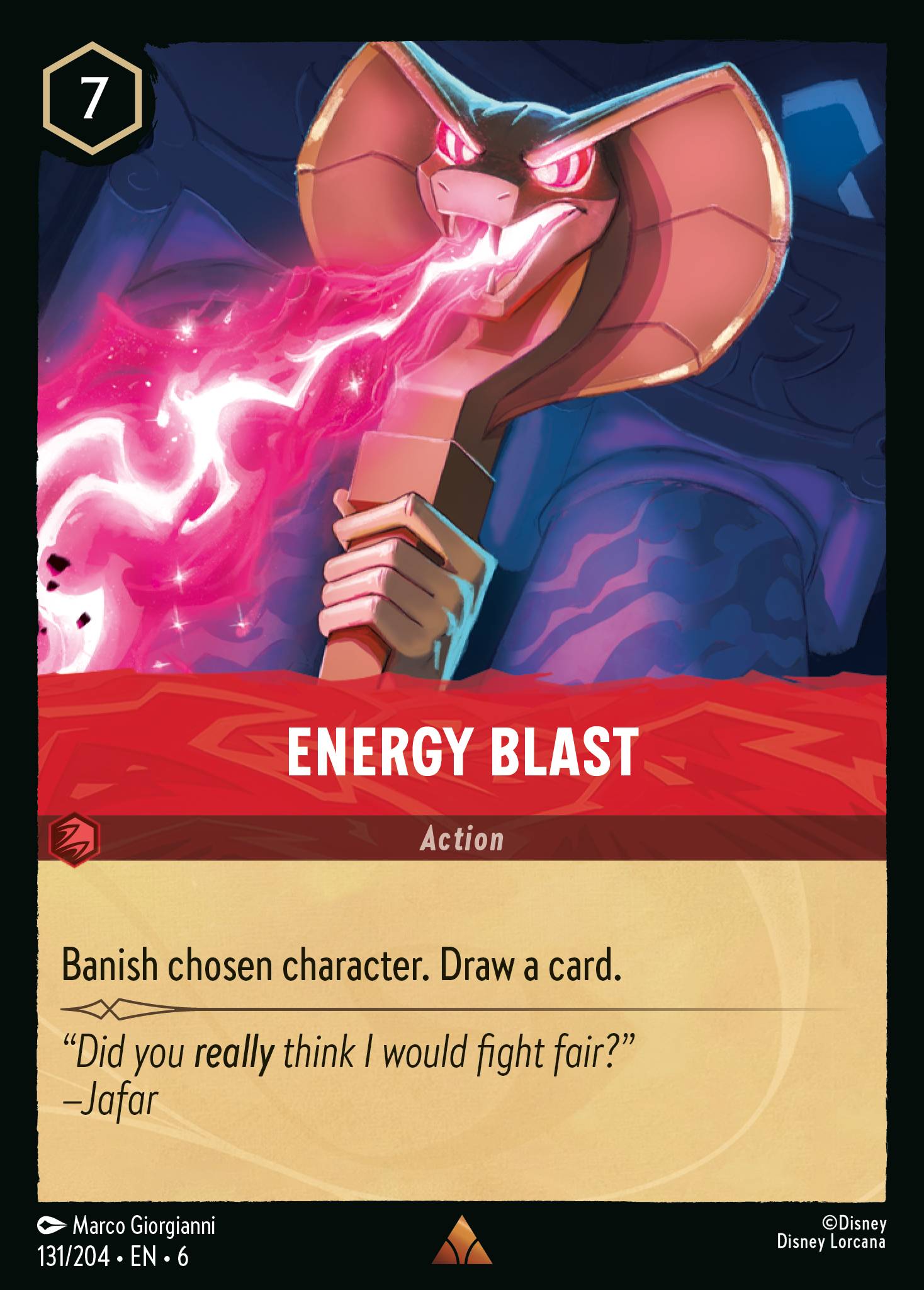 Energy Blast - Rare Lorcana Card