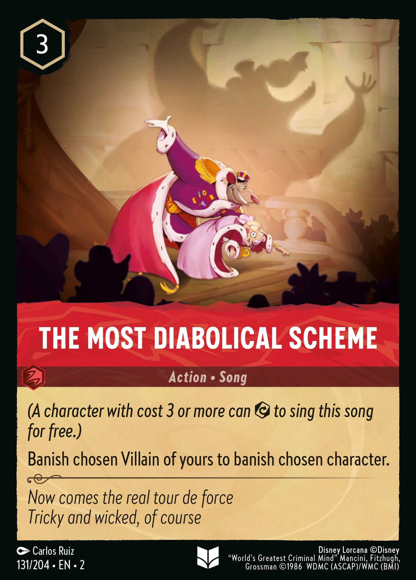 The Most Diabolical Scheme - Uncommon Lorcana Card