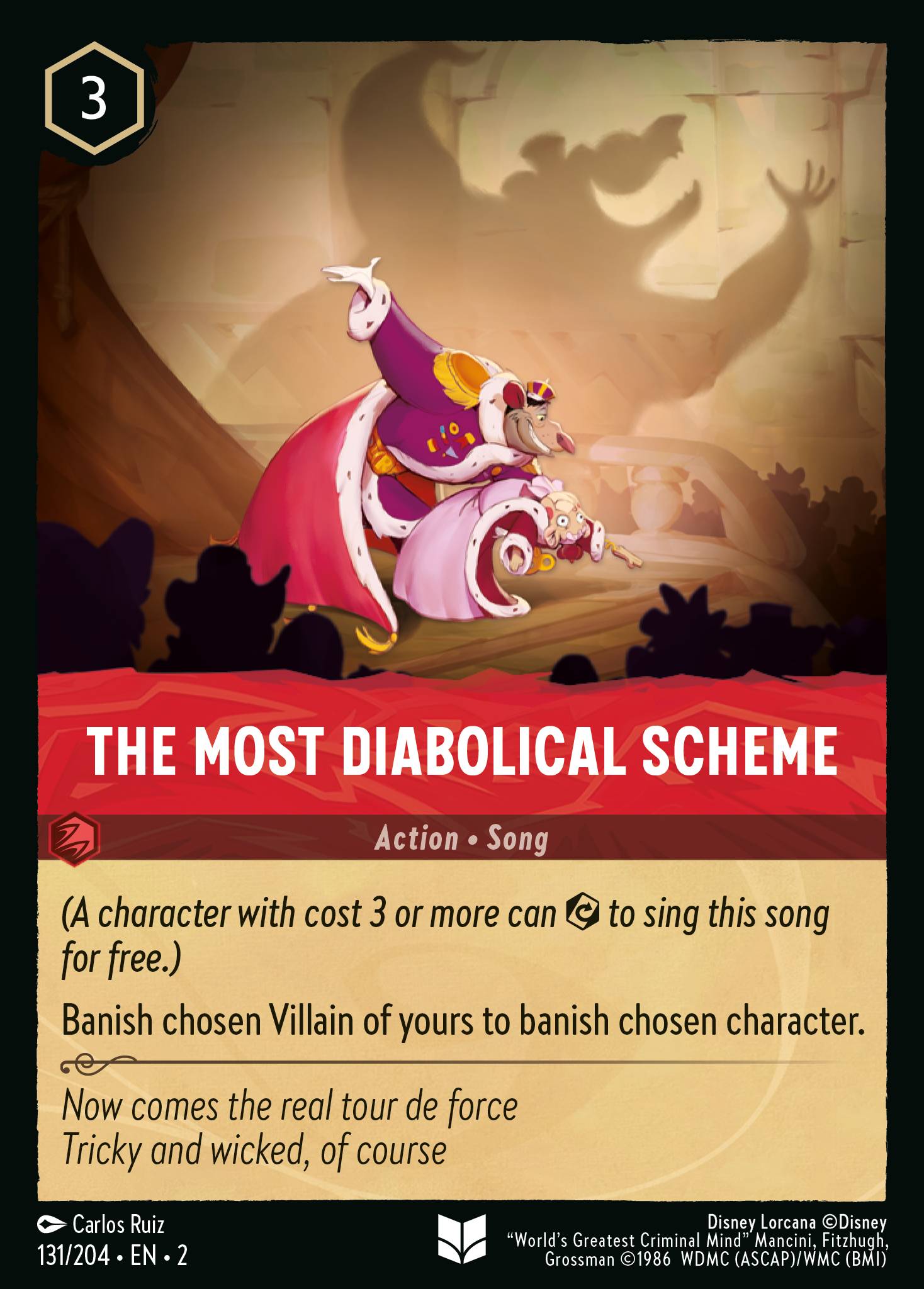 The Most Diabolical Scheme - Uncommon Lorcana Card