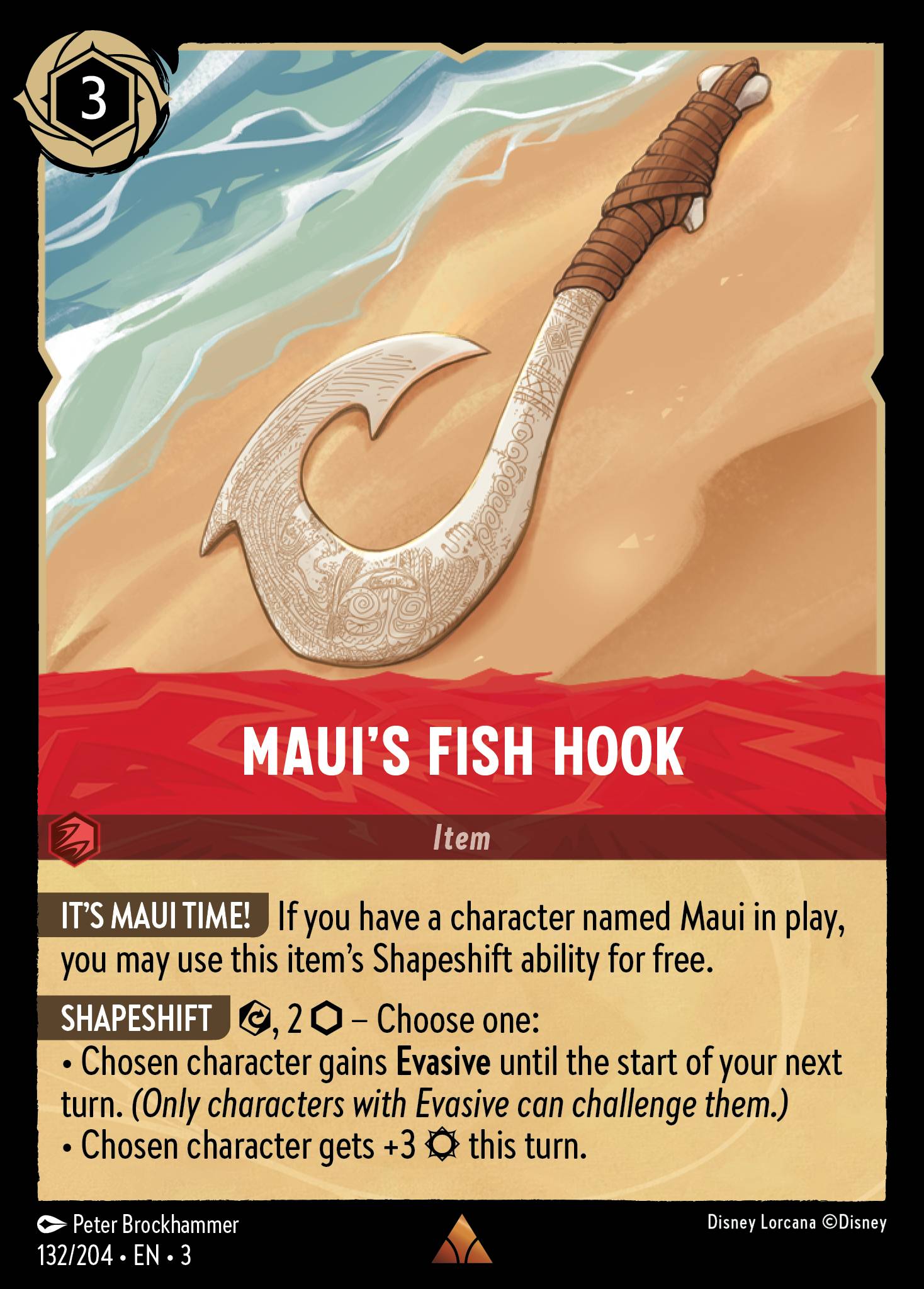 Maui's Fish Hook - Rare Lorcana Card