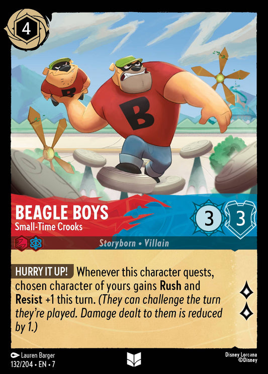 Beagle Boys - Small-Time Crooks - Uncommon Lorcana Card