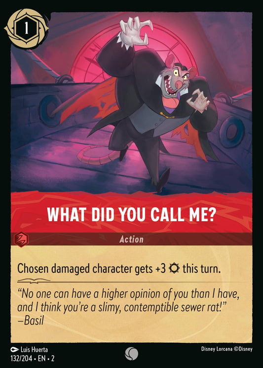 What Did You Call Me? - Common Lorcana Card