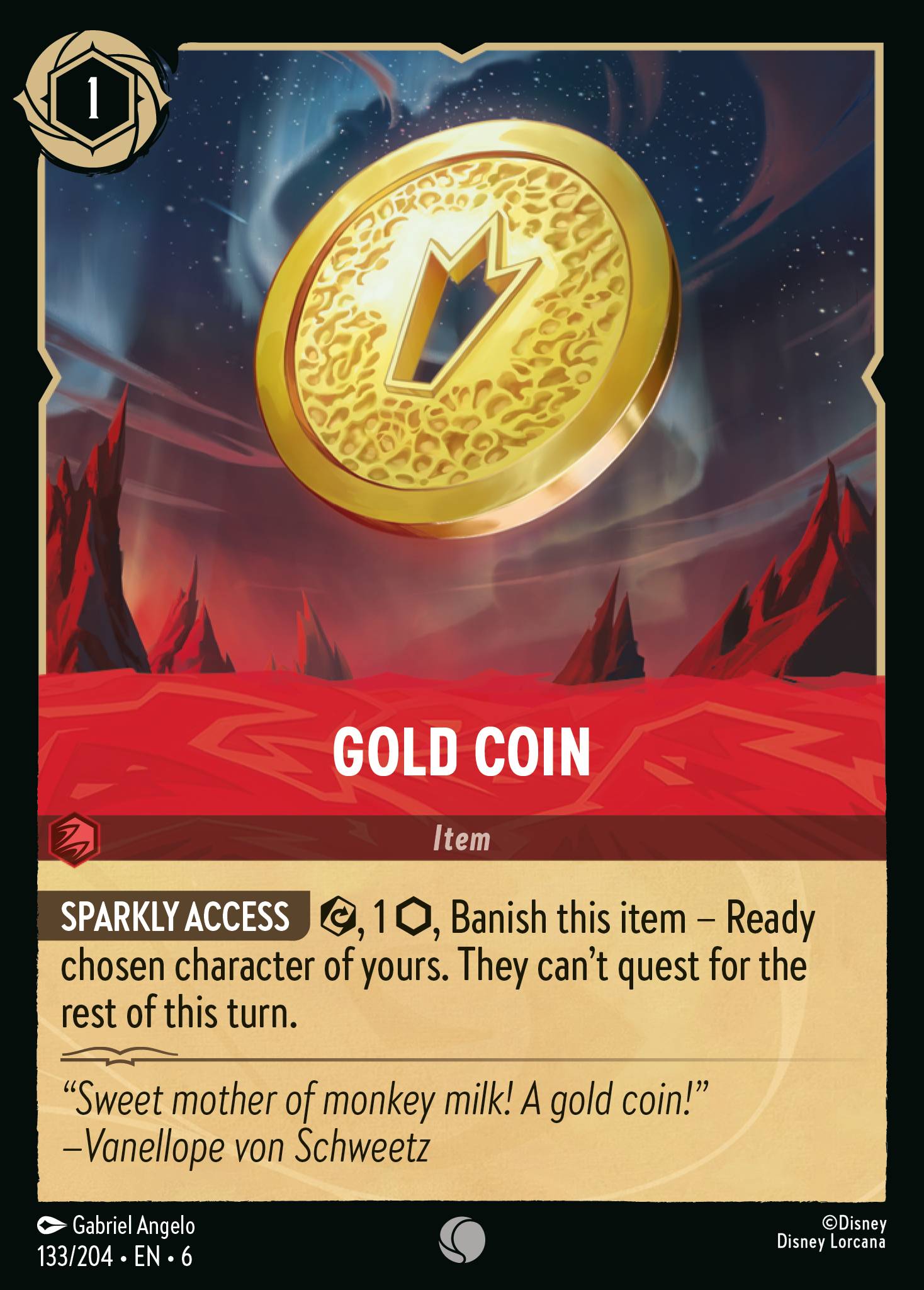 Gold Coin - Common Lorcana Card
