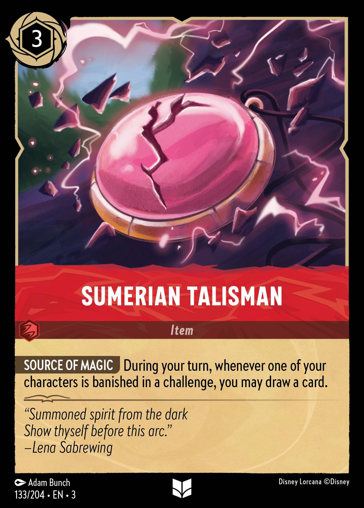 Sumerian Talisman - Uncommon Lorcana Card