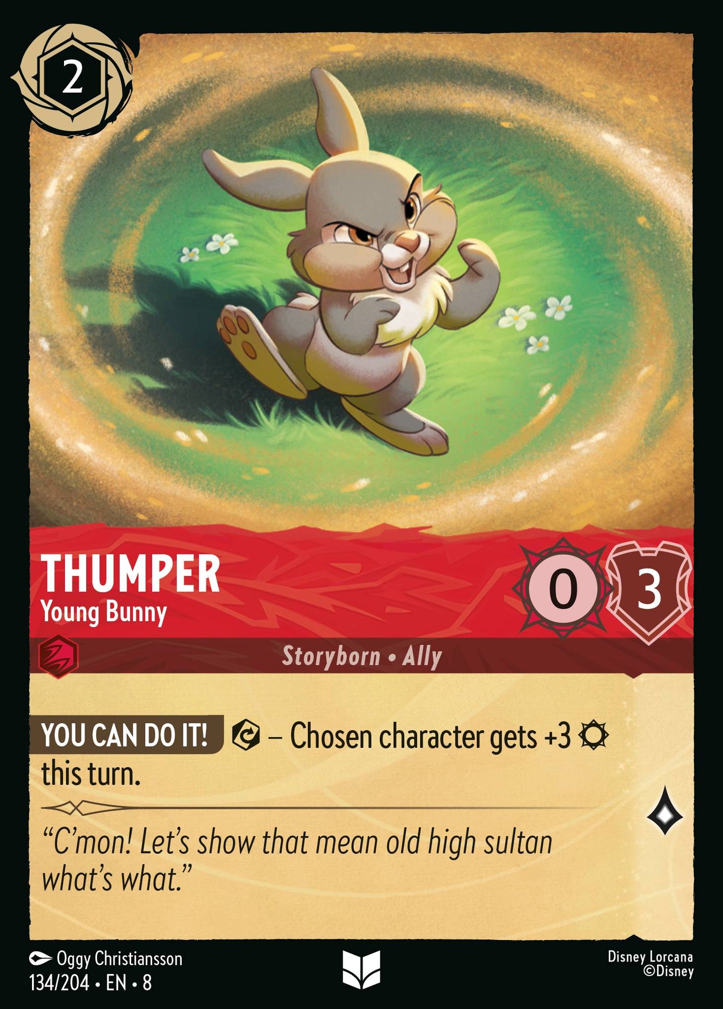 Thumper - Young Bunny - Uncommon Lorcana Card