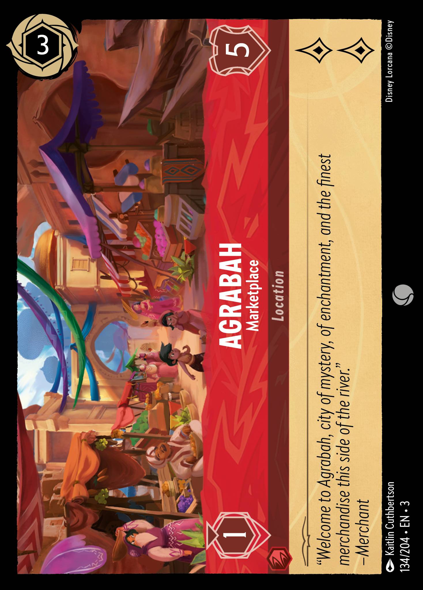Agrabah - Marketplace - Common Lorcana Card