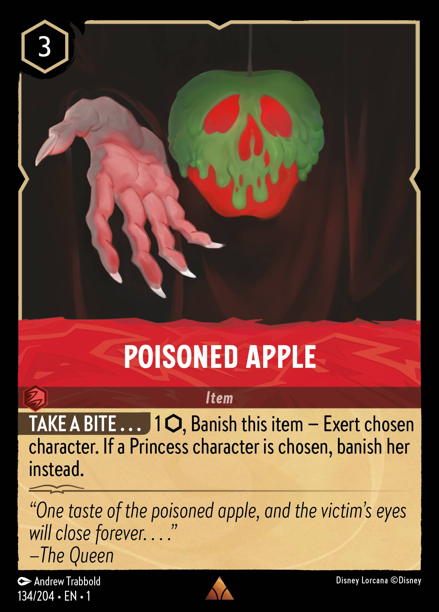 Poisoned Apple - Rare Lorcana Card