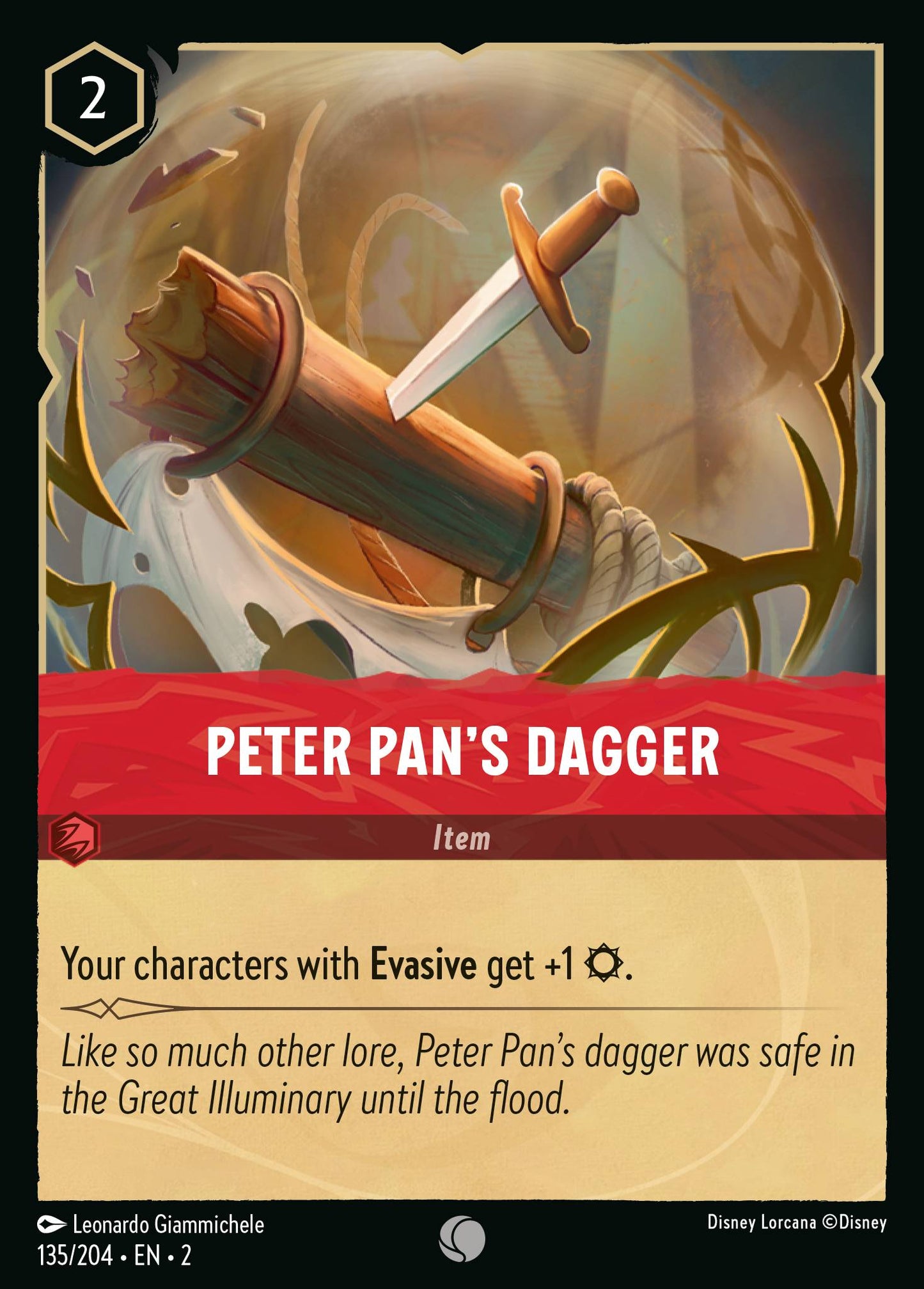 Peter Pan's Dagger - Common Lorcana Card