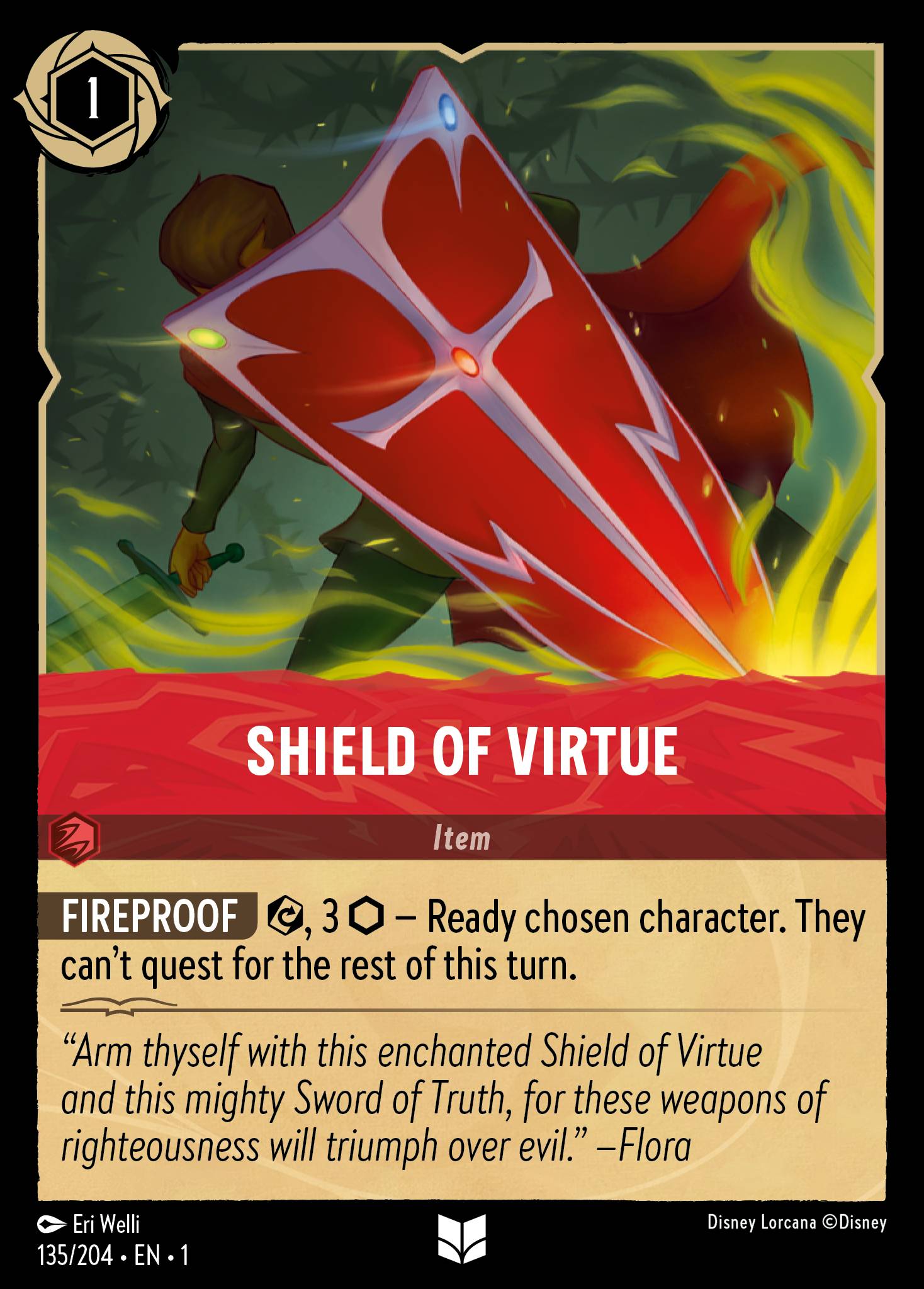 Shield of Virtue - Uncommon Lorcana Card