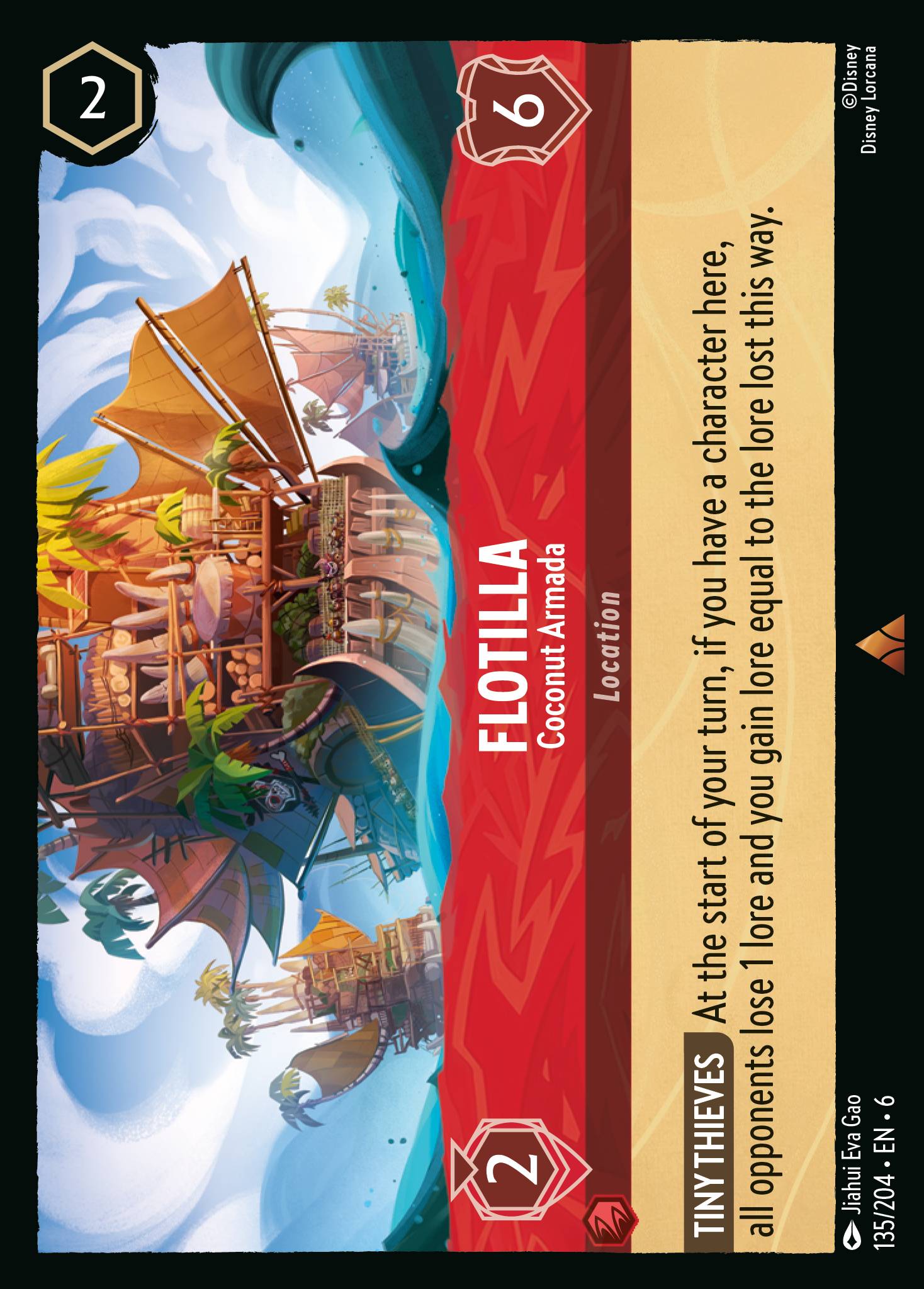 Flotilla - Coconut Armada - Rare Lorcana Card