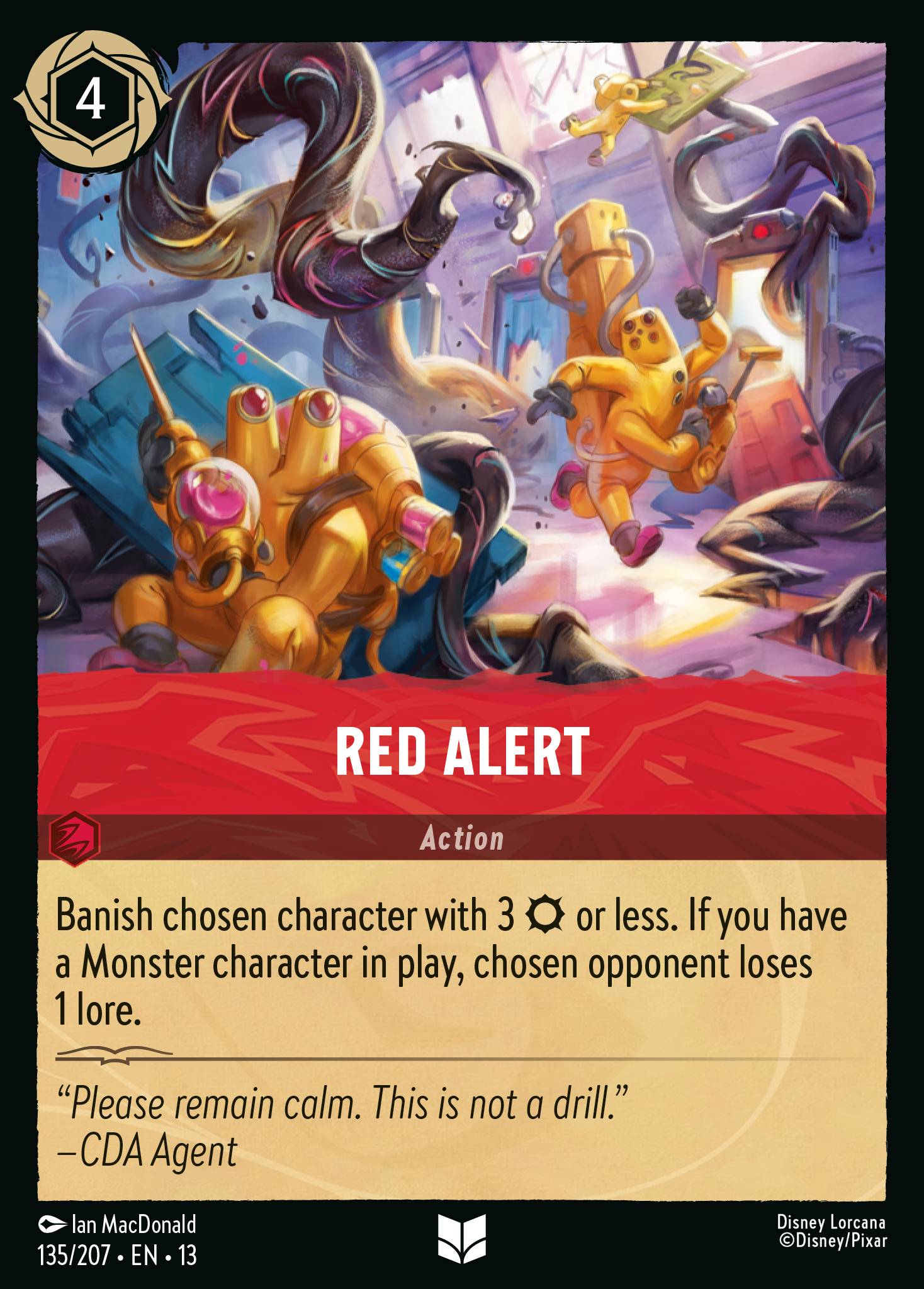 Red Alert - Uncommon Lorcana Card