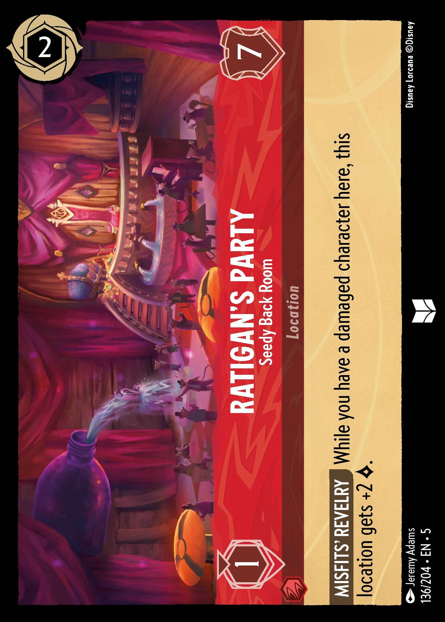 Ratigan's Party - Seedy Back Room - Uncommon Lorcana Card