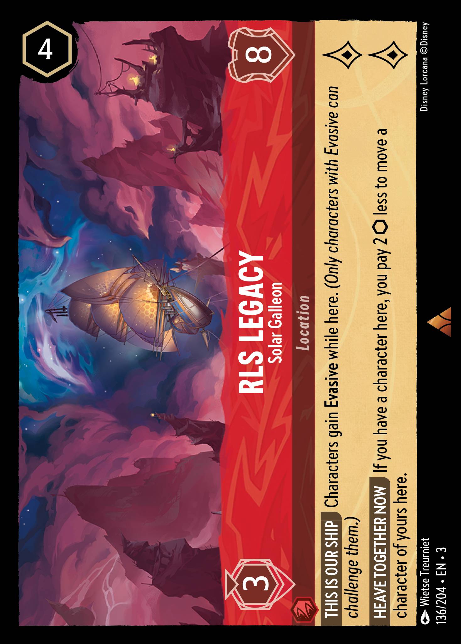 RLS Legacy - Solar Galleon - Rare Lorcana Card
