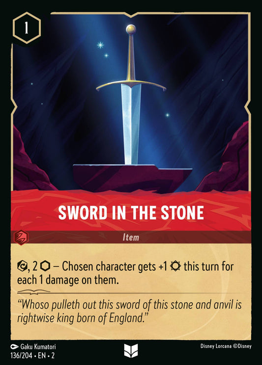 Sword in the Stone - Uncommon Lorcana Card