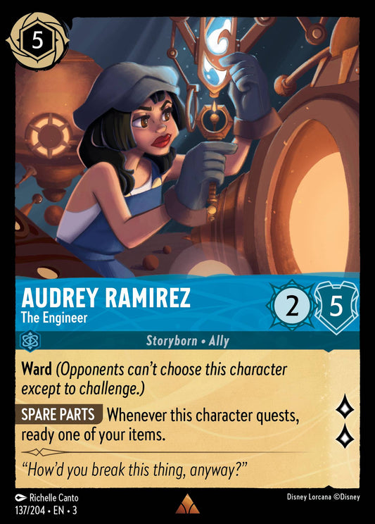 Audrey Ramirez - The Engineer - Rare Lorcana Card