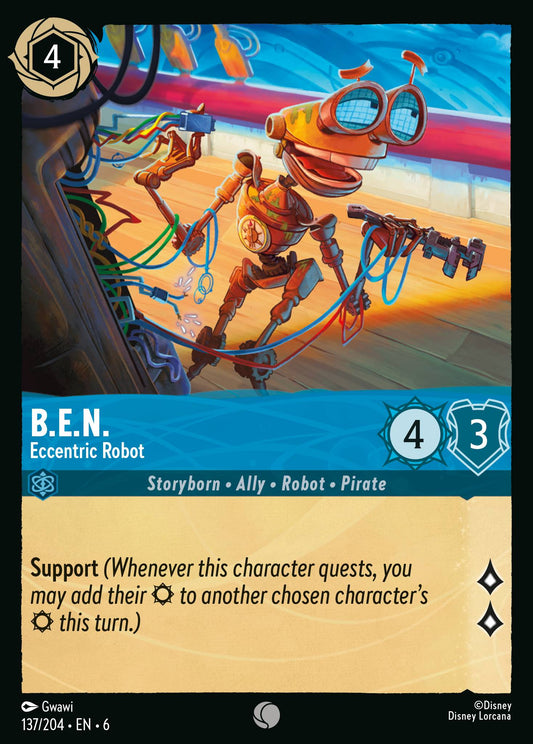 B.E.N. - Eccentric Robot - Common Lorcana Card