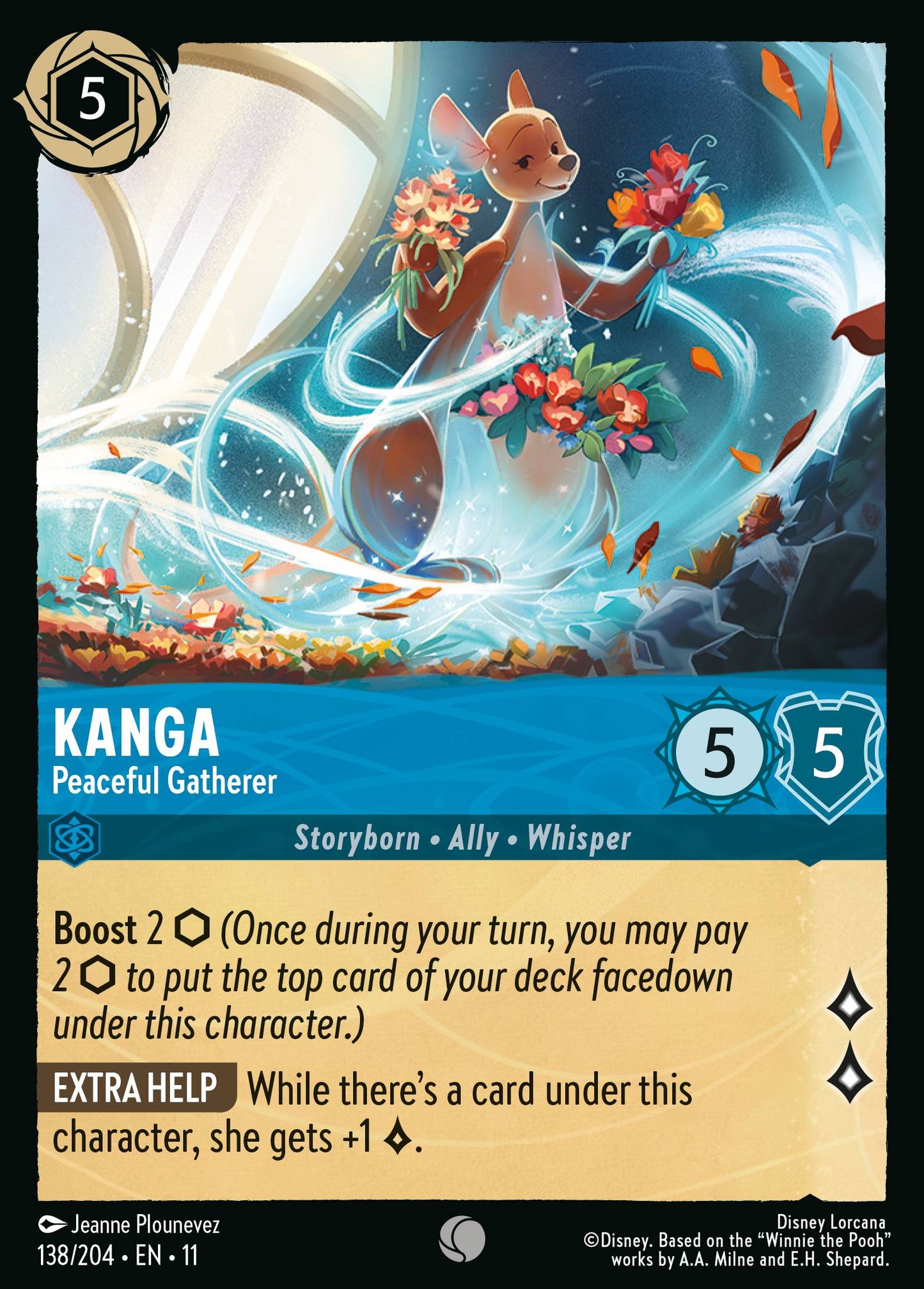 Kanga - Peaceful Gatherer - Common Lorcana Card