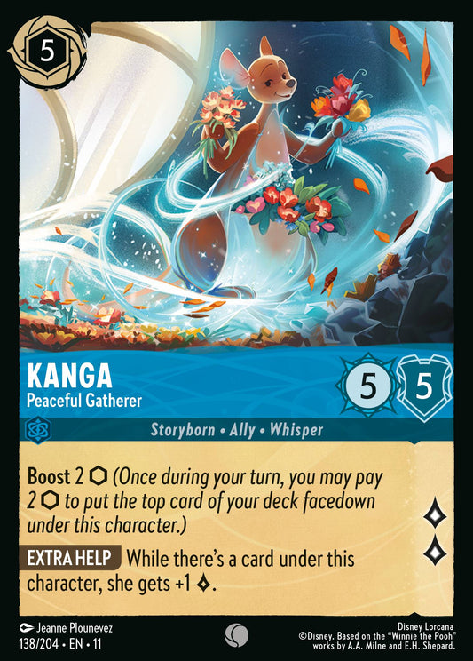 Kanga - Peaceful Gatherer - Common Lorcana Card