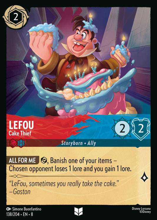LeFou - Cake Thief - Uncommon Lorcana Card