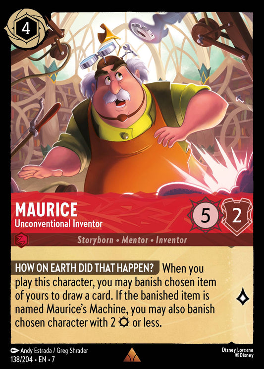 Maurice - Unconventional Inventor - Rare Lorcana Card