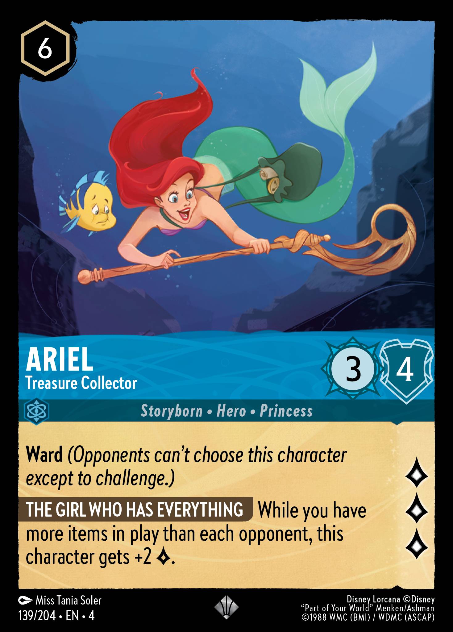 Ariel - Treasure Collector (Super Rare)