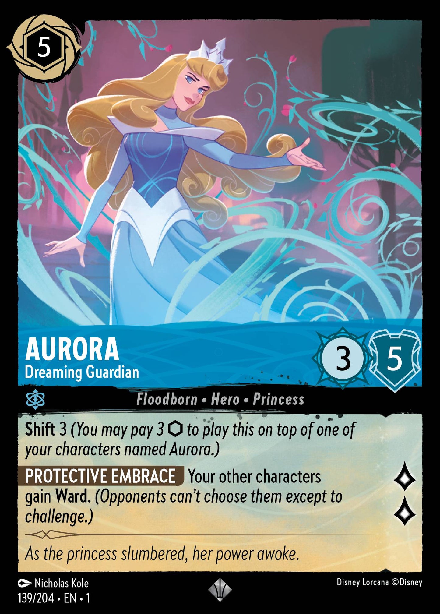 Aurora - Dreaming Guardian - Disney Lorcana Card