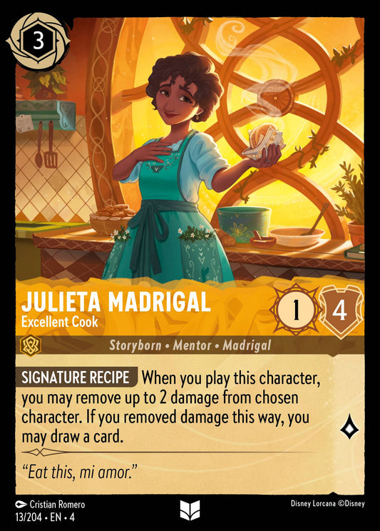 Julieta Madrigal - Excellent Cook - Uncommon Lorcana Card