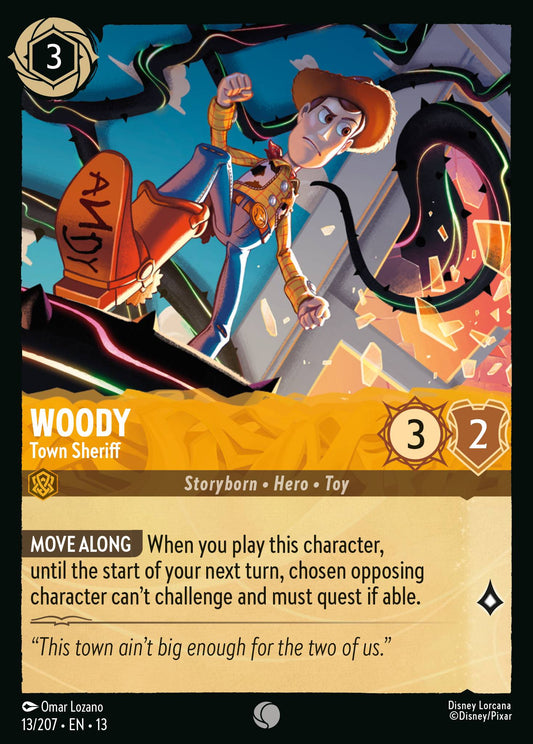 Woody - Town Sheriff - Common Lorcana Card