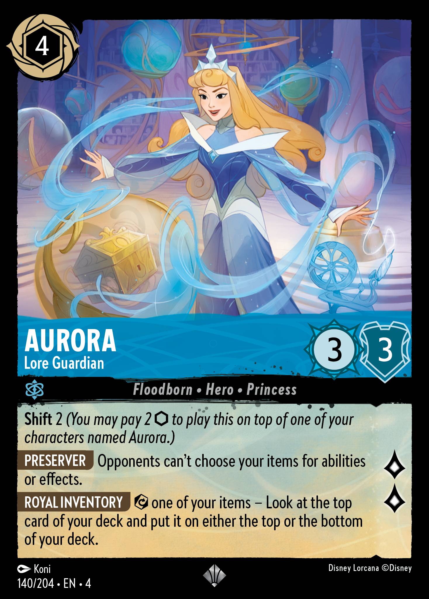 Aurora - Lore Guardian - Super Rare Lorcana Card