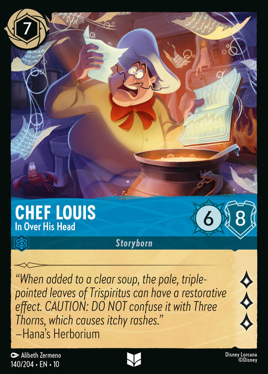 Chef Louis - In Over His Head - Uncommon Lorcana Card