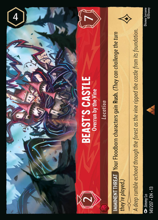 Beast's Castle - Overrun by the Vine - Rare Lorcana Card
