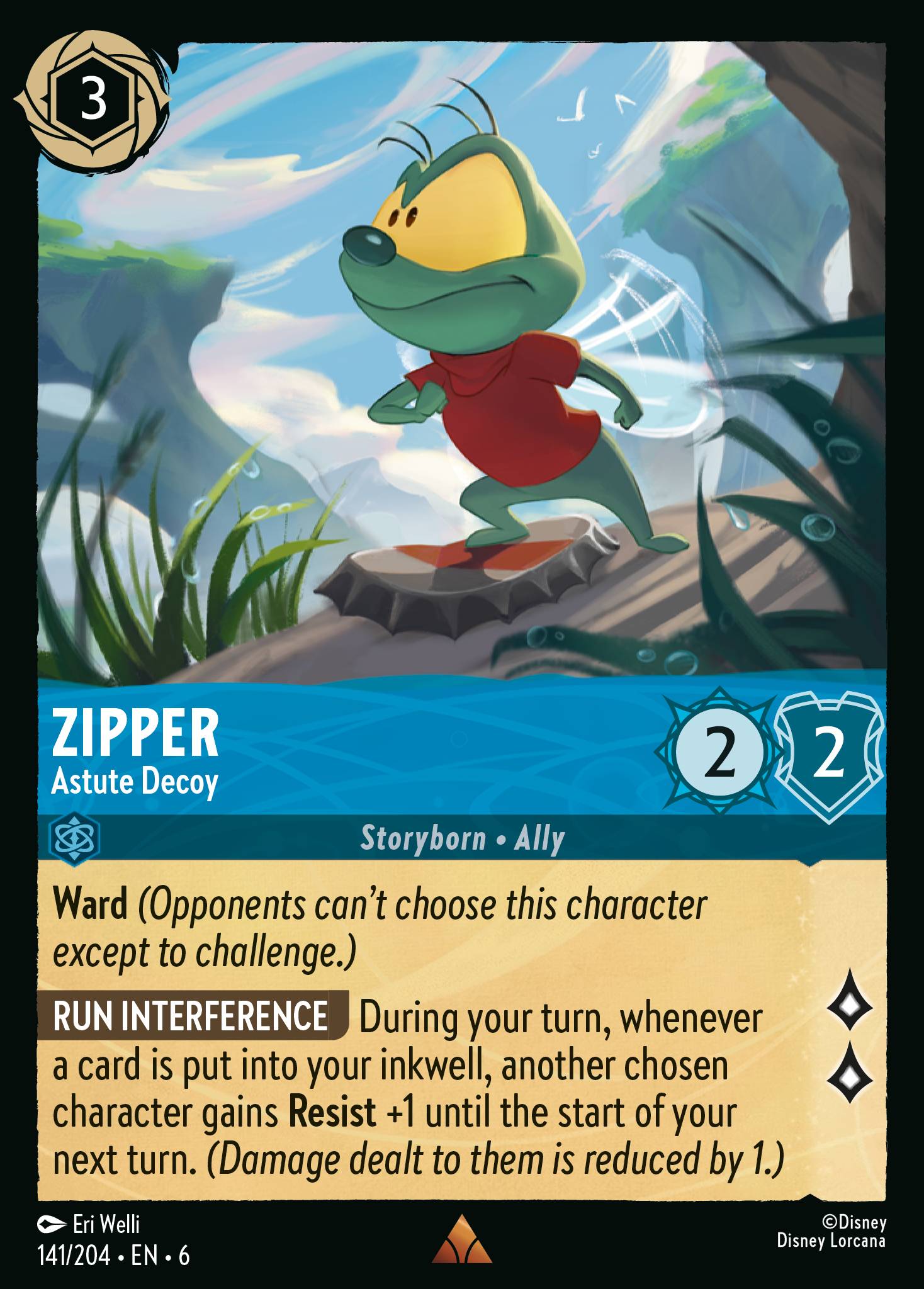 Zipper - Astute Decoy - Rare Lorcana Card