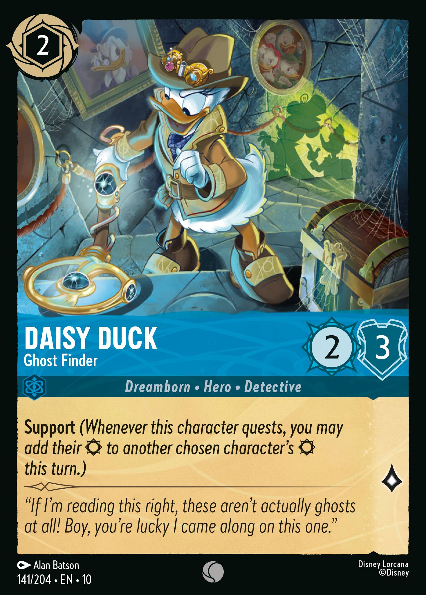 Daisy Duck - Ghost Finder - Common Lorcana Card