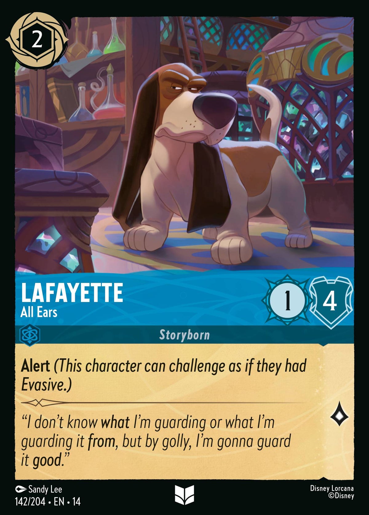 Lafayette - All Ears - Uncommon Lorcana Card