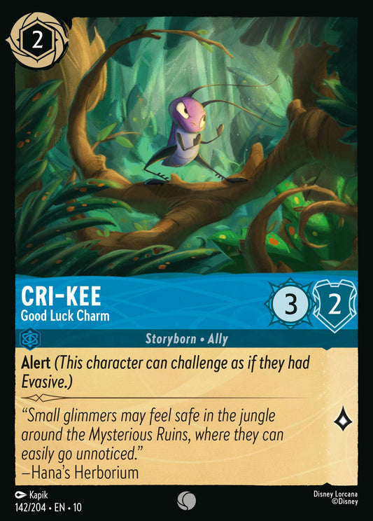 Cri-Kee - Good Luck Charm - Common Lorcana Card