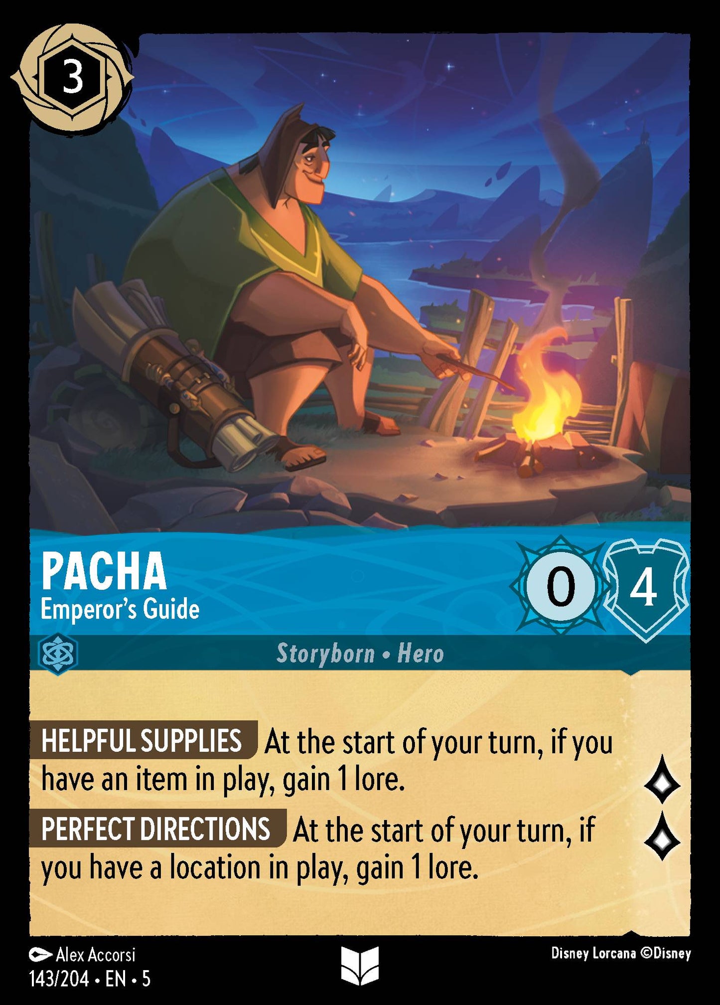 Pacha - Emperor's Guide - Uncommon Lorcana Card