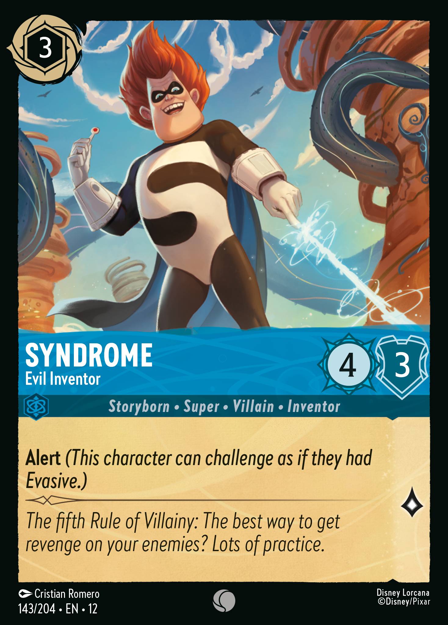 Syndrome - Evil Inventor - Common Lorcana Card