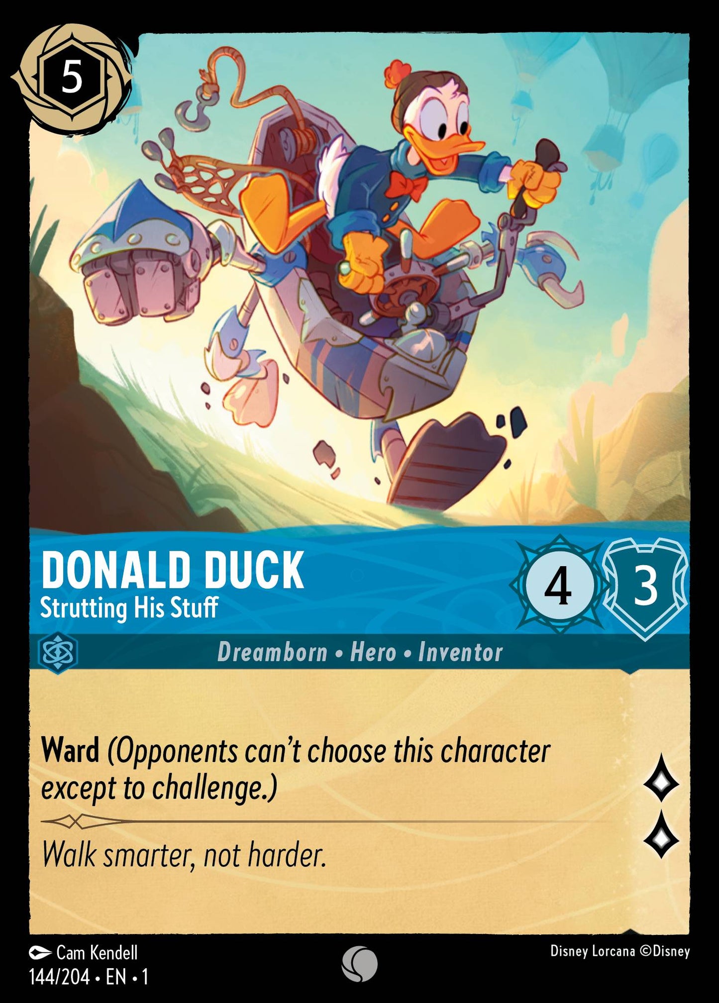 Donald Duck - Strutting His Stuff - Common Lorcana Card