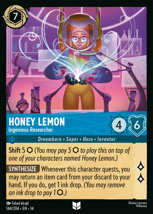 Honey Lemon - Ingenious Researcher - Uncommon Lorcana Card