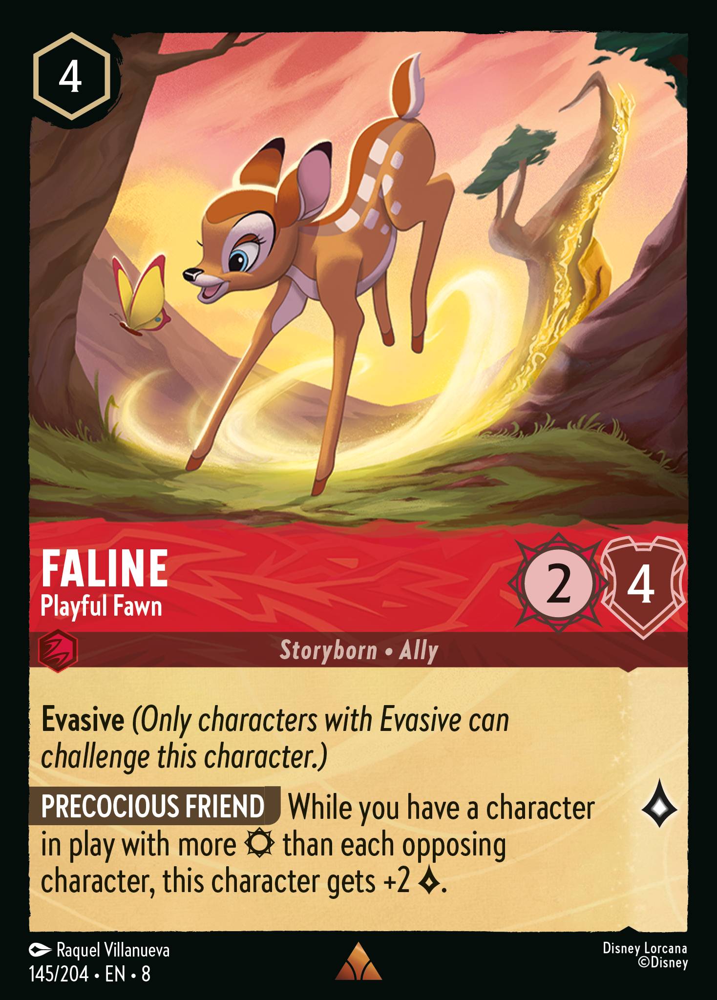 Faline - Playful Fawn - Rare Lorcana Card