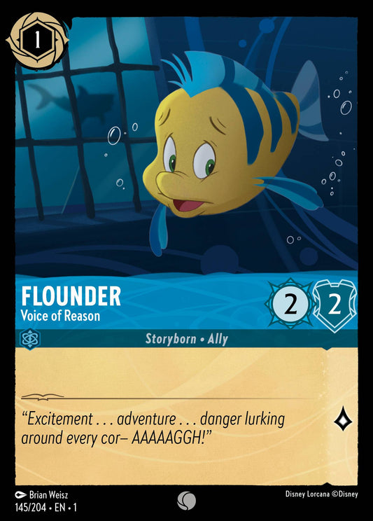 Flounder - Voice of Reason - Disney Lorcana Card