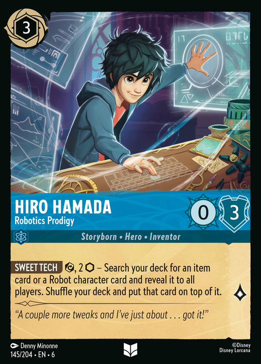 Hiro Hamada - Robotics Prodigy - Uncommon Lorcana Card
