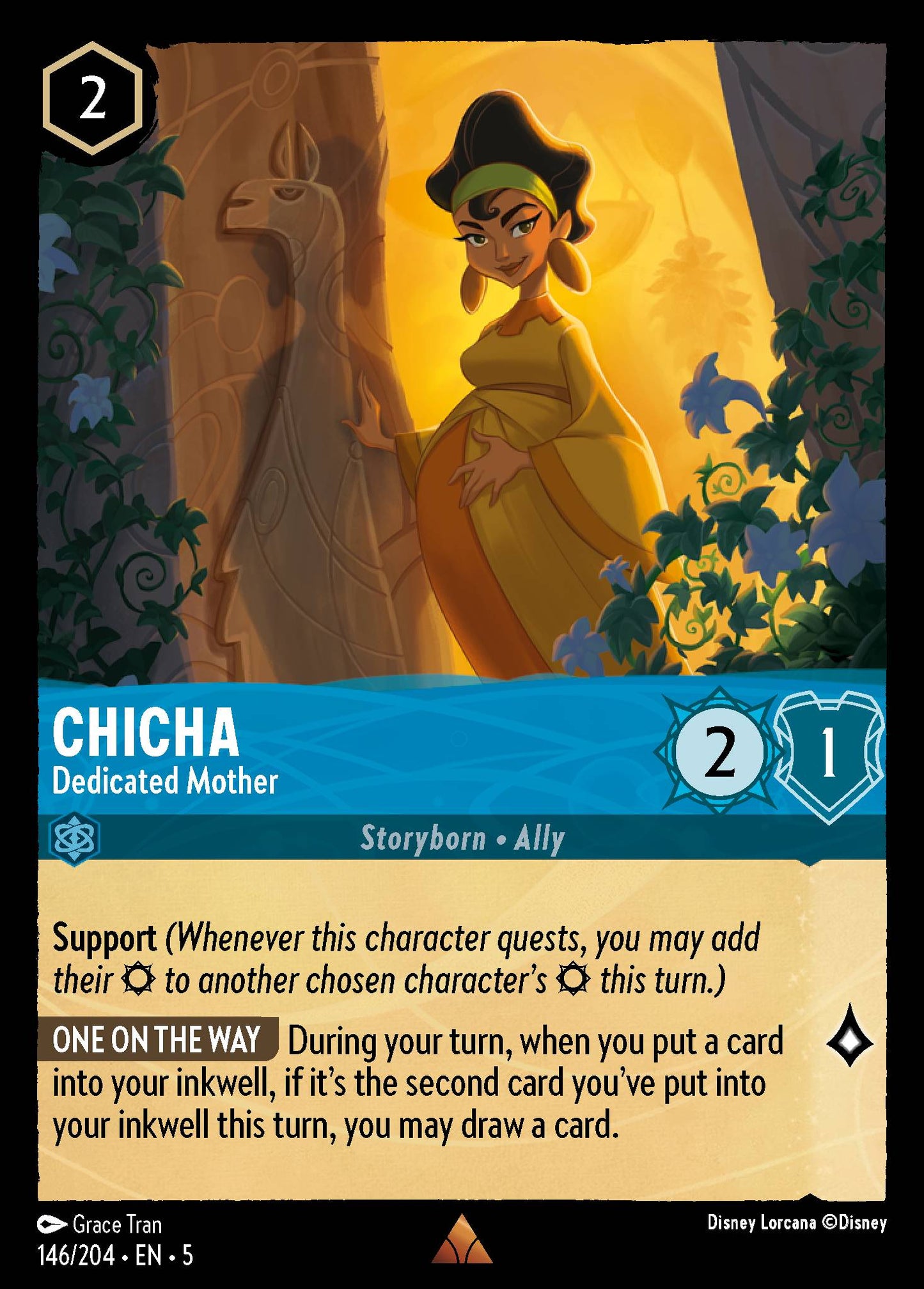 Chicha - Dedicated Mother - Rare Lorcana Card