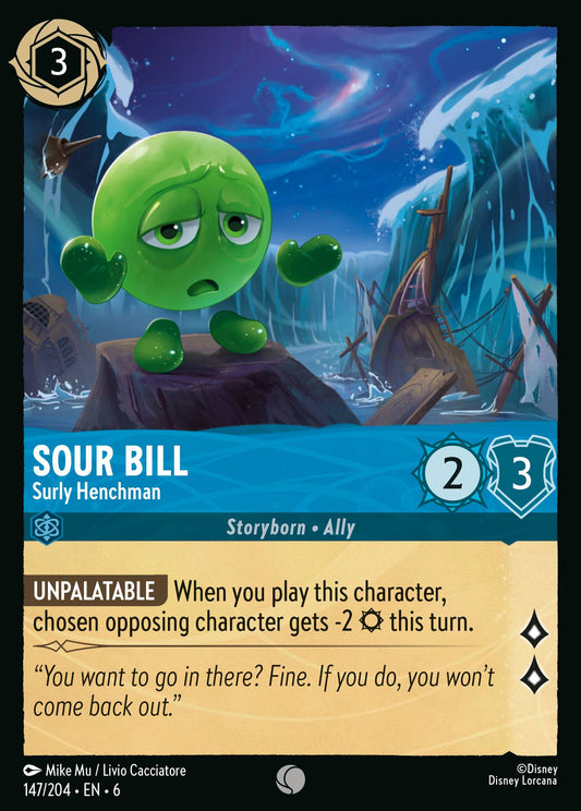 Sour Bill - Surly Henchman - Common Lorcana Card