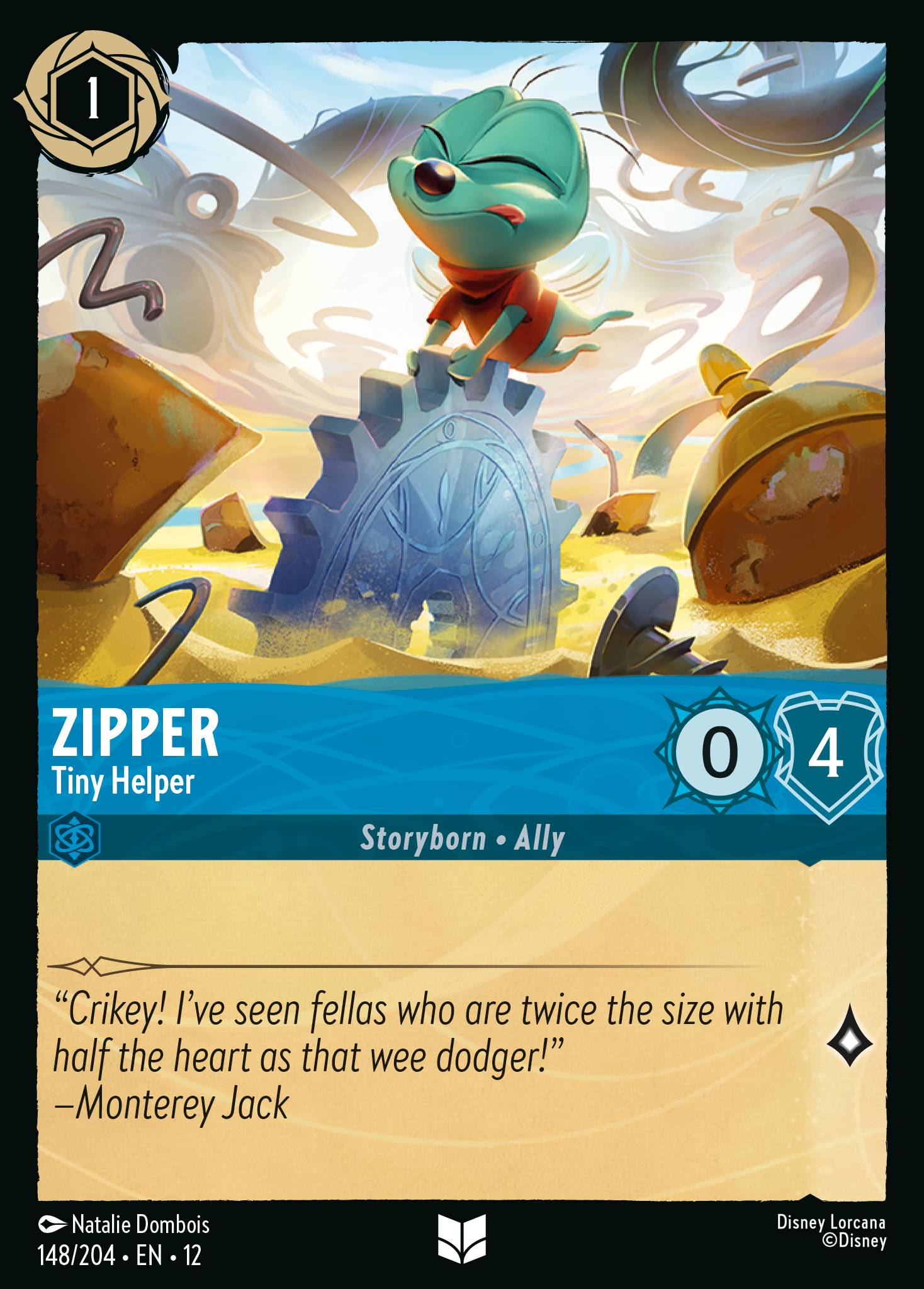 Zipper - Tiny Helper - Uncommon Lorcana Card