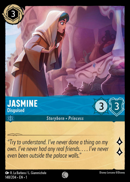 Jasmine - Disguised - Common Lorcana Card