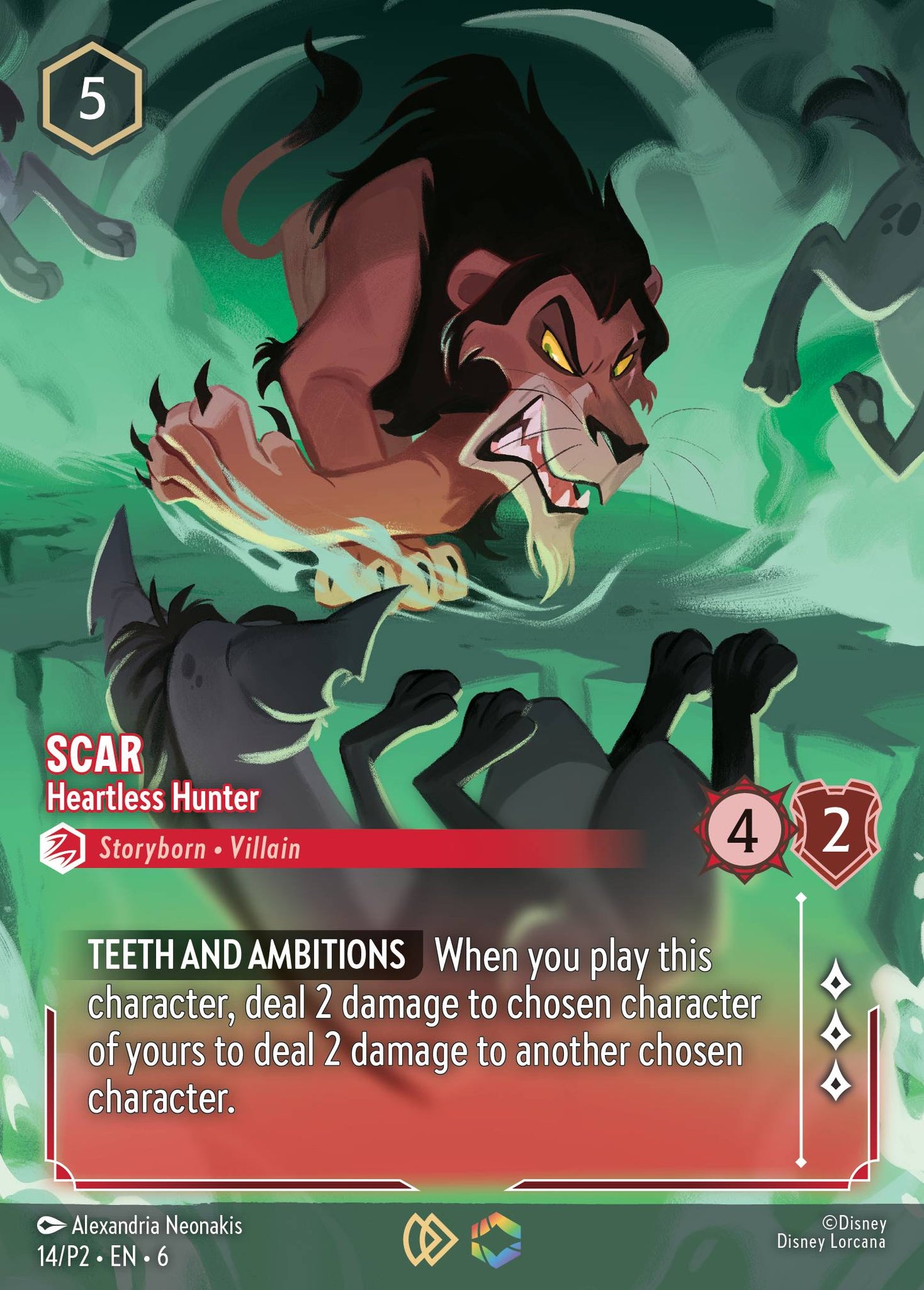 Scar - Heartless Hunter - Disney Lorcana Promo Cards - Holofoil