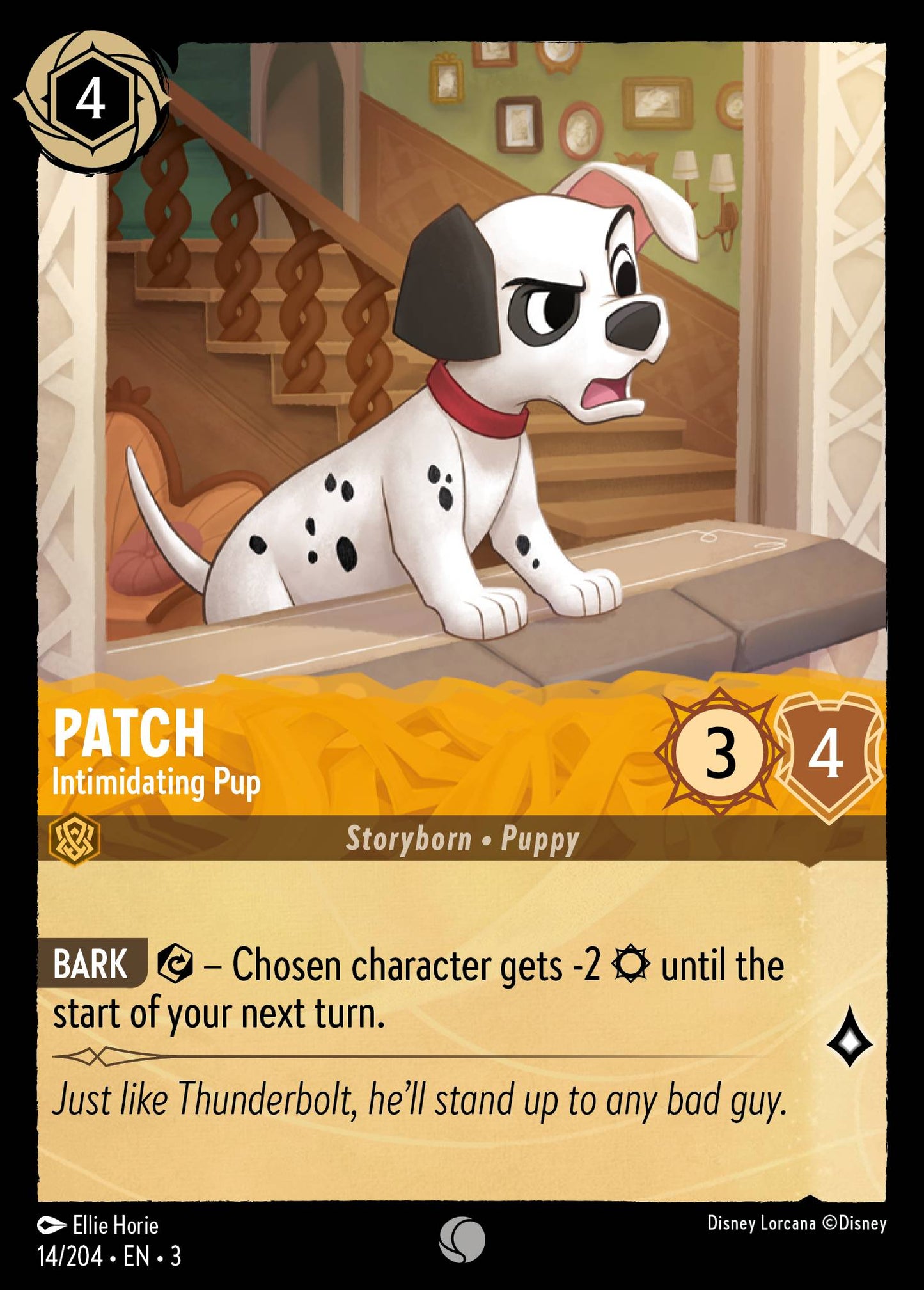 Patch - Intimidating Pup - Common Lorcana Card