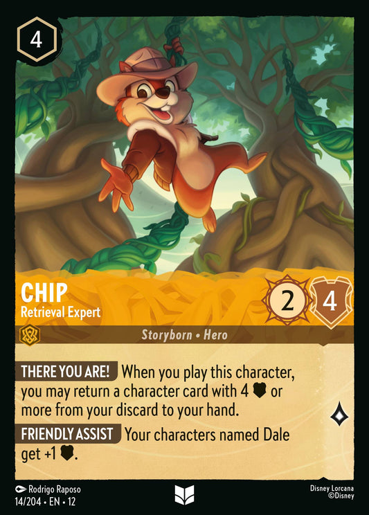 Chip - Retrieval Expert - Uncommon Lorcana Card
